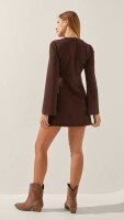 Сукня однотонна жіноча LAWA WTC02417 XS Шоколадний shop (2888000019141)  Фото №3