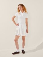 Сукня-поло однотонна жіноча LAWA WTC02496 S Молочний shop (2000999610097)