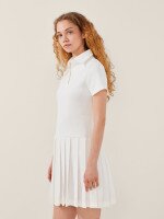 Сукня-поло однотонна жіноча LAWA WTC02496 S Молочний shop (2000999610097)  Фото №1