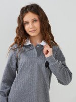 Сукня з візерунком для дівчинки LAWA GBC02368 146 см Сіро-білий shop (2000999567803)  Фото №0