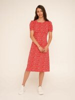 Сукня з візерунком жіноча LAWA WTC02319 S Червоний shop (2000990632128)  Фото №1