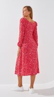 Сукня з візерунком жіноча LAWA WTC02333 XS Червоно-білий shop (2888000011763)  Фото №3