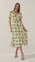 Сукня з візерунком жіноча LAWA WTC02384 XL Білий shop (2000999227615)  Фото №0
