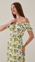 Сукня з візерунком жіноча LAWA WTC02384 XL Білий shop (2000999227615)  Фото №2