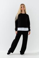 Світшот однотонний для дівчинки LAWA GBC02306 134 см Чорний shop (2000990901675)  Фото №0