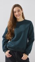Світшот однотонний жіночий LAWA WBC02433 L Темно-зелений shop (2000990818874)