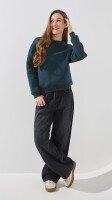 Світшот однотонний жіночий LAWA WBC02433 L Темно-зелений shop (2000990818874)  Фото №0