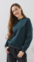 Світшот однотонний жіночий LAWA WBC02433 L Темно-зелений shop (2000990818874)  Фото №1