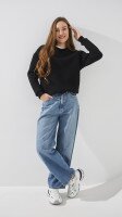 Cвітшот однотонний жіночий LAWA WBC02318 3XL Чорний shop (2888000022912)  Фото №0