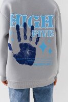 Світшот з принтом для хлопчика LAWA P-BB02306 152 см Світло-сірий shop (2000990893659)  Фото №3