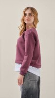 Світшот однотонний для дівчинки LAWA GBC02306 164 см Сливовий shop (2888000030948)  Фото №2
