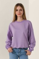Світшот однотонний для дівчинки LAWA GBC02322 122 см Бузковий shop (2000991041714)