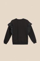 Світшот однотонний для дівчинки LAWA GTC02310 158 см Чорний shop (2000991016224)  Фото №2