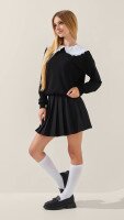 Світшот однотонний для дівчинки LAWA GTC02321 134 см Чорний shop (2000999303708)  Фото №1