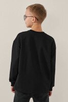 Світшот однотонний для хлопчика LAWA BBC02318 128 см Чорний shop (2000991016354)  Фото №2