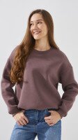 Світшот однотонний жіночий LAWA WBC02318 2XL Сіро-коричневий shop (2888000030887)