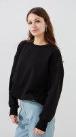 Світшот однотонний жіночий LAWA WTC02474 L Чорний shop (2000999427671)  Фото №1