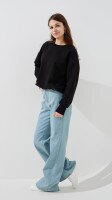Світшот однотонний жіночий LAWA WTC02474 L Чорний shop (2000999427671)  Фото №2