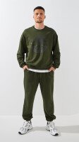 Світшот з принтом чоловічий LAWA P-MB02370 S Оливковий shop (2000999563119)  Фото №0