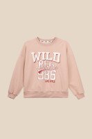 Світшот з принтом для дівчинки LAWA P-GB02313 128 см Рожевий shop (2000999143878)