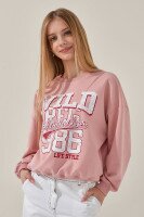 Світшот з принтом для дівчинки LAWA P-GB02313 122 см Рожевий shop (2000999143861)