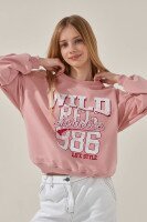 Світшот з принтом для дівчинки LAWA P-GB02313 122 см Рожевий shop (2000999143861)  Фото №1
