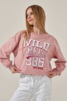 Світшот з принтом для дівчинки LAWA P-GB02313 122 см Рожевий shop (2000999143861)  Фото №2