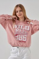 Світшот з принтом для дівчинки LAWA P-GB02313 122 см Рожевий shop (2000999143861)  Фото №2