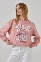 Світшот з принтом для дівчинки LAWA P-GB02313 122 см Рожевий shop (2000999143861)  Фото №1
