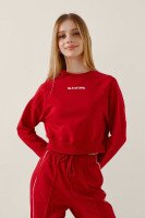Світшот з принтом для дівчинки LAWA P-GB02316 134 см Червоний shop (2000991061828)