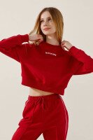 Світшот з принтом для дівчинки LAWA P-GB02316 134 см Червоний shop (2000991061828)  Фото №0