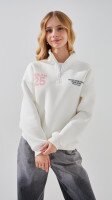 Світшот з принтом для дівчинки LAWA P-GB02341 140 см Молочний shop (2000999385520)