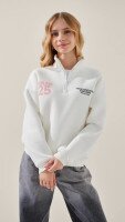 Світшот з принтом для дівчинки LAWA P-GB02341 158 см Молочний shop (2000999385568)