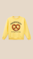 Світшот з принтом для дівчинки LAWA P-GB02342 158 см Лимонний shop (2888000030375)
