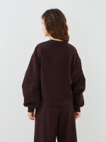 Світшот з принтом для дівчинки LAWA P-GT02304 128 см Коричневий shop (2000999536328)  Фото №2