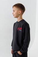 Світшот з принтом для хлопчика LAWA P-BB02311 122 см Графітовий shop (2000991050907)  Фото №1