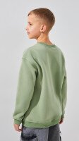 Світшот з принтом для хлопчика LAWA P-BB02332 134 см Оливковий shop (2888000025944)  Фото №4