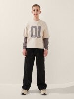 Світшот з принтом для хлопчика LAWA P-BB02339 140 см Бежевий shop (2000999536281)  Фото №0