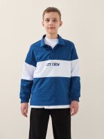 Світшот з принтом для хлопчика LAWA P-BB02344 158 см Індіго shop (2000999578441)