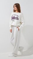 Світшот з принтом жіночий LAWA P-WT02311 XS Молочний shop (2000999539466)  Фото №2
