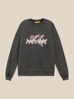Світшот з принтом жіночий LAWA WBC02496 L Графітовий shop (2000999613920)