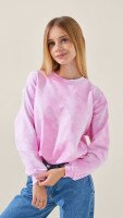 Світшот з візерунком для дівчинки LAWA GTC02320 164 см Рожевий shop (2000999298158)