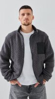 Толстовка однотонна чоловіча LAWA MTC02317 S Графітовий shop (2000999379178)