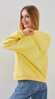 Толстовка однотонна для дівчинки LAWA GBC02314 134 см Лимонний shop (2888000025616)  Фото №3