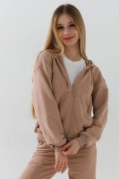 Толстовка однотонна для дівчинки LAWA GBC02329 122 см Бежевий shop (2000991030756)