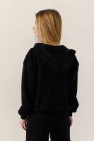 Толстовка однотонна для дівчинки LAWA GBC02329 122 см Чорний shop (2000990988331)  Фото №3