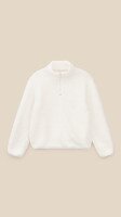 Толстовка однотонна для дівчинки LAWA GBC02355 134 см Молочний shop (2000999379123)