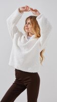 Толстовка однотонна для дівчинки LAWA GBC02355 134 см Молочний shop (2000999379123)  Фото №1