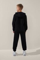 Толстовка однотонна для хлопчика LAWA BBC02321 128 см Чорний shop (2000999147708)  Фото №3