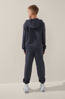 Толстовка однотонна для хлопчика LAWA BBC02321 140 см Графітовий shop (2000999147197)  Фото №3